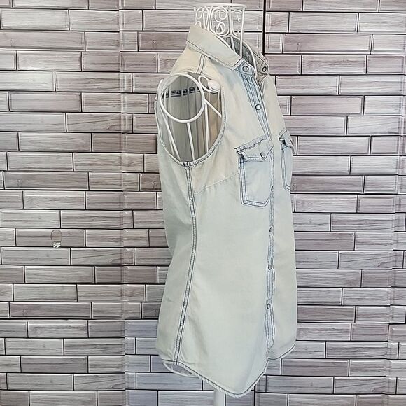 Ali Kris sleeveless pocket denim short Size S - Picture 5 of 10